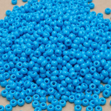 50gm 8/0 Preciosa Opaque Sky Blue Seed Beads