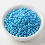 50gm 6/0 Preciosa Opaque Sky Blue Seed Beads