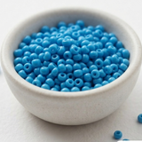 50gm  6/0 Preciosa Bright Blue Seed Beads