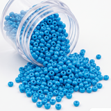50gm  6/0 Preciosa Bright Blue Seed Beads