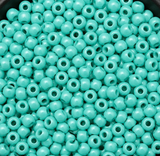 50gm 8/0 Preciosa Opaque Greenish Turquoise Seed Beads