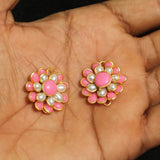 5 Pcs Pacchi  Charms Connector Pink