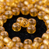50gm 4/0 Preciosa Royal Gold Seed Beads