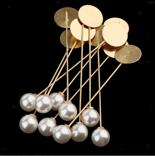 Brass Flat Round Tray Pearl Lapel Pins: Features, Uses, and