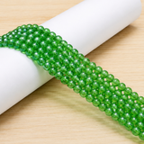 5 Strings 4mm Metallic Finish Glass Round Beads