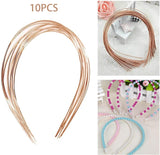 15 Inch Blank Hairband Base Wire Copper