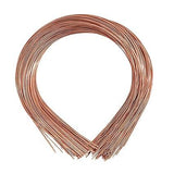 25 Pcs, 15 Inch Blank Hairband Base Wire Copper