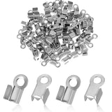 100 Pcs 5x4mm, Steel Cord Ends