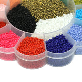 15 Color, 11/0 Neon & Opaque Glass Seed Beads Kit
