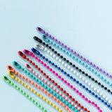 100 Pcs 4.5inch, 2mm Colored Tag Chains Opaque