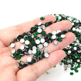 6mm Flat Half Round Acrylic Stones Assorted For Jewellery Making & Decorating, 10 Colours