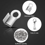 100 Pcs 5x4mm, Steel Cord Ends