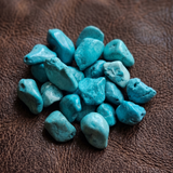 50 Pcs 12-19mm Turquoise Synthetic Howlite Beads