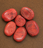 20 Pcs Red Synthetic Howlite Beads
