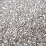 50gm 8/0 Preciosa Trans Silver Lined Seed Beads