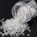 50gm 6/0 Preciosa Trans Silver Lined Seed Beads