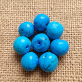 20 Pcs Turquoise Synthetic Howlite Beads
