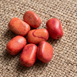20 Pcs Red Synthetic Howlite Beads