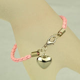 10 Pcs PU Leather Braided Charm Bracelets