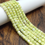 1 String 4mm Premium Faceted Cube Crystal Beads