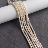 1 String 4x5mm AAA Quality Freshwater Natural Cultured Pearls