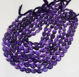 7x6mm Oval Amethyst Stone Beads Purple_SO-2110