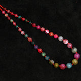 8-15mm Natural Faceted Graduation Round Agates Gemstone Beads_MGB-145