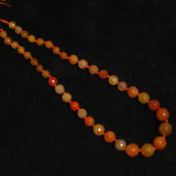 8-15mm Natural Faceted Graduation Round Agates Gemstone Beads_MGB-147