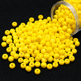 50gm 4/0 Preciosa Opaque Radiant Yellow Seed Beads