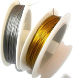 200 Mtrs Metal Beading Wire Combo Silver and Godlen 0.45mm