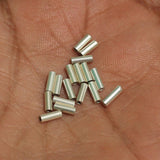 92.5 Sterling Silver 6mm Tube Spacers Beads_bnf0156