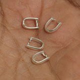 92.5 Sterling Silver Pinch Bails 6x3mm_bnf0146
