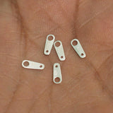 92.5 Sterling Silver Stamped Tags 8x3mm_bnf0062