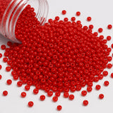 50gm 8/0 Preciosa Opaque Lava Red Seed Beads
