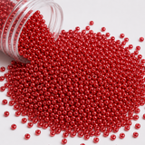 50gm 8/0 Preciosa Opaque Soft Crimson Seed Beads