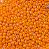 50gm 8/0 Preciosa Opaque Pumpkin Orange Seed Beads