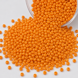 50gm 8/0 Preciosa Opaque Pumpkin Orange Seed Beads