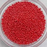 50gm 8/0 Preciosa Opaque Scarlet Red Seed Beads