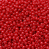 50gm 8/0 Preciosa Opaque Soft Crimson Seed Beads