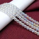 1 String 6mm Transparent Round Glass Beads