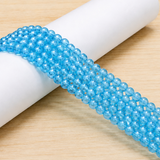 5 Strings 4mm Metallic Finish Glass Round Beads