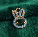 5 Pcs 17x13mm Ad Stone Charms