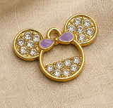 5 Pcs 20x15mm Mickey Mouse AD Stone Charms