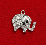 5 Pcs 18x14mm Elephant Ad Stone Charms