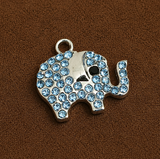5 Pcs 18x14mm Elephant Ad Stone Charms