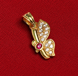1 Pc, 15x8mm AD Charms Butterfly Golden