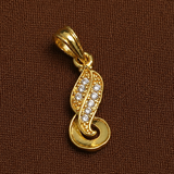 1 Pc, 20x8mm AD Charms Golden