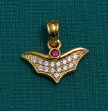 1 Pc, 12x17mm AD Charms Golden