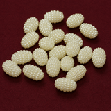 100 Pcs, 15x10mm Acrylic Pearl Oval Beads