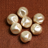 20 Pcs, 16mm Off White Pearl Coated Acrylic Beads